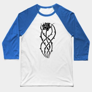 black rose Baseball T-Shirt